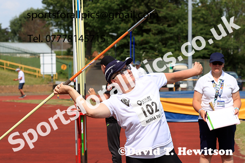 Womens javelin, 2025 NEMAA Track and Field, Monkton. Photo: David T. Hewitson/Sports for All Pics